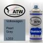 Preview: Volkswagen, Pearl Gray, L333: 400ml Sprühdose, von ATW Autoteile West.